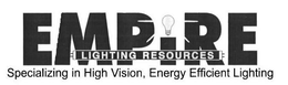 EMPIRE LIGHTING RESOURCES SPECIALIZING IN HIGH VISION, ENERGY EFFICIENT LIGHTING trademark