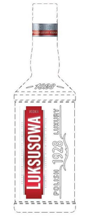 LUKSUSOWA POLISH LUXURY VODKA 1928 UNCOMPROMISED QUALITY SINCE 1928 NAJWYZSZA JAKOSC NIEZMIENNIE OD 1928 trademark