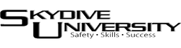 SKYDIVE UNIVERSITY SAFETY · SKILLS · SUCCESS trademark