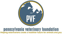PVF PENNSYLVANIA VETERINARY FOUNDATION HELPING VETERINARIANS CREATE A HEALTHIER FUTURE FOR ANIMALS AND YOU trademark