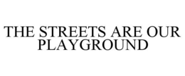 THE STREETS ARE OUR PLAYGROUND trademark