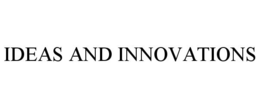 IDEAS AND INNOVATIONS trademark