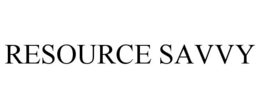RESOURCE SAVVY trademark