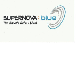 SUPERNOVA : BLUE THE BICYCLE SAFETY LIGHT trademark