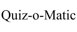 QUIZ-O-MATIC trademark