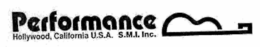 PERFORMANCE HOLLYWOOD, CALIFORNIA U.S.A.  S.M.I. INC. trademark