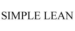 SIMPLE LEAN trademark