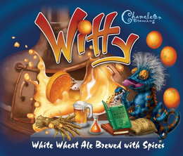 WITTY CHAMELEON BREWING WHITE WHEAT ALE BREWED WITH SPICES MOLECULAR BEER THEORY GRAINS OF PARADISE trademark