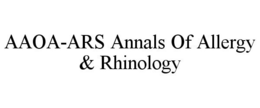 AAOA-ARS ANNALS OF ALLERGY & RHINOLOGY trademark