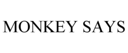 MONKEY SAYS trademark