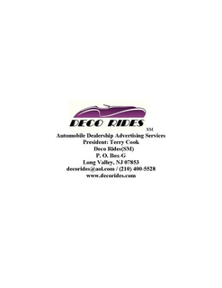 DECO RIDES trademark