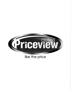 AUTOS PRICEVIEW LIKE THE PRICE trademark