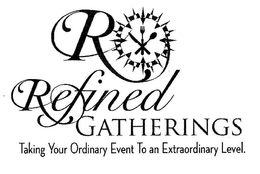R REFINED GATHERINGS TAKING YOUR ORDINARY EVENT TO AN EXTRAORDINARY LEVEL. trademark