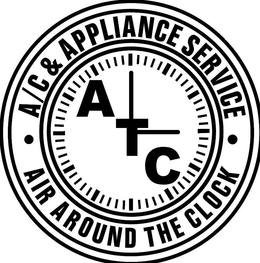 A/C & APPLIANCE SERVICE ATC AIR AROUND THE CLOCK trademark