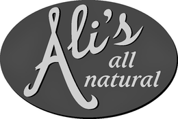 ALI'S ALL NATURAL trademark