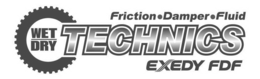 WET DRY TECHNICS FRICTION DAMPER FLUID EXEDY FDF trademark