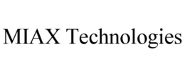 MIAX TECHNOLOGIES trademark