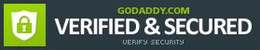 GODADDY.COM VERIFIED & SECURED VERIFY SECURITY trademark