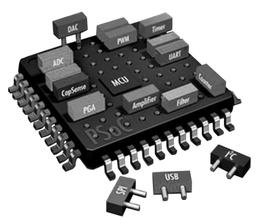 DAC ADC PWM TONER COPSENSE MCU UART PGAAMLIFIER FILTER COMPUTER PSOC SPI USB I'C trademark