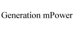 GENERATION MPOWER trademark