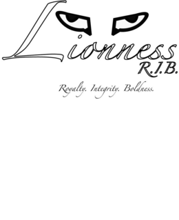 LIONNESS R.I.B. ROYALTY. INTEGRITY. BOLDNESS. trademark