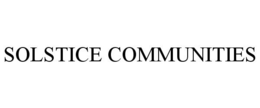 SOLSTICE COMMUNITIES trademark