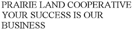 PRAIRIE LAND COOPERATIVE YOUR SUCCESS IS OUR BUSINESS trademark