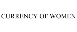 CURRENCY OF WOMEN trademark
