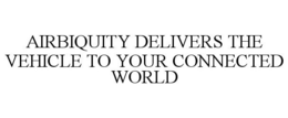 AIRBIQUITY DELIVERS THE VEHICLE TO YOUR CONNECTED WORLD trademark