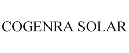 COGENRA SOLAR trademark