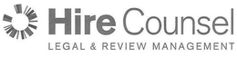 HIRE COUNSEL LEGAL & REVIEW MANAGEMENT trademark