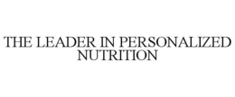 THE LEADER IN PERSONALIZED NUTRITION trademark