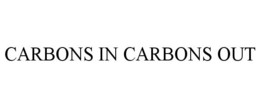 CARBONS IN CARBONS OUT trademark
