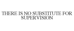THERE IS NO SUBSTITUTE FOR SUPERVISION trademark