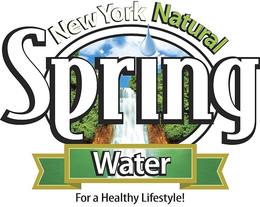 SPRING WATER NEW YORK NATURAL FOR A HEALTHY LIFESTYLE! trademark
