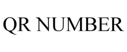 QR NUMBER trademark