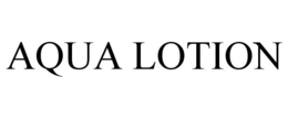 AQUA LOTION trademark