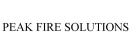 PEAK FIRE SOLUTIONS trademark