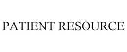 PATIENT RESOURCE trademark