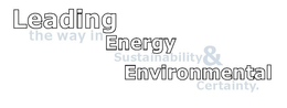 LEADING THE WAY IN ENERGY SUSTAINABILITY & ENVIRONMENTAL CERTAINTY. trademark