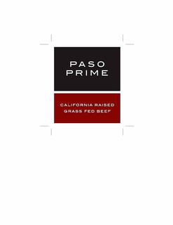 PASO PRIME CALIFORNIA RAISED GRASS FEED BEEF trademark