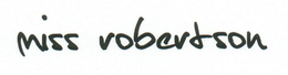 MISS ROBERTSON trademark