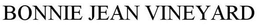 BONNIE JEAN VINEYARD trademark