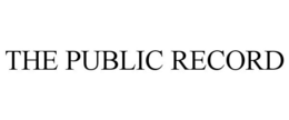THE PUBLIC RECORD trademark
