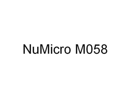 NUMICRO M058 trademark