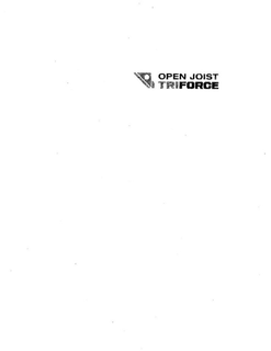 OPEN JOIST TRIFORCE trademark
