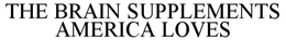 THE BRAIN SUPPLEMENTS AMERICA LOVES trademark
