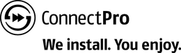 CONNECTPRO WE INSTALL. YOU ENJOY. trademark