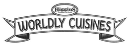 HIGGINS PREMIUM PET FOODS WORLDLY CUISINES trademark