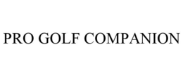 PRO GOLF COMPANION trademark